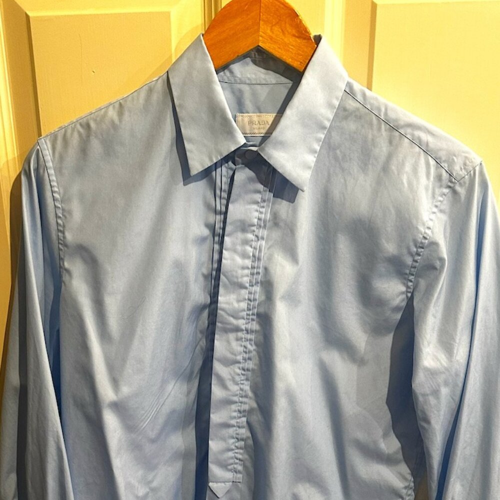 Prada Men's Tuxedo Shirt Sz 15/38 (Sm)